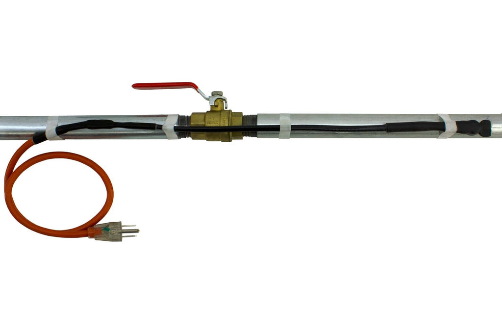 Black 30' Pipe Trace Cable with Stat and Plug Z43017