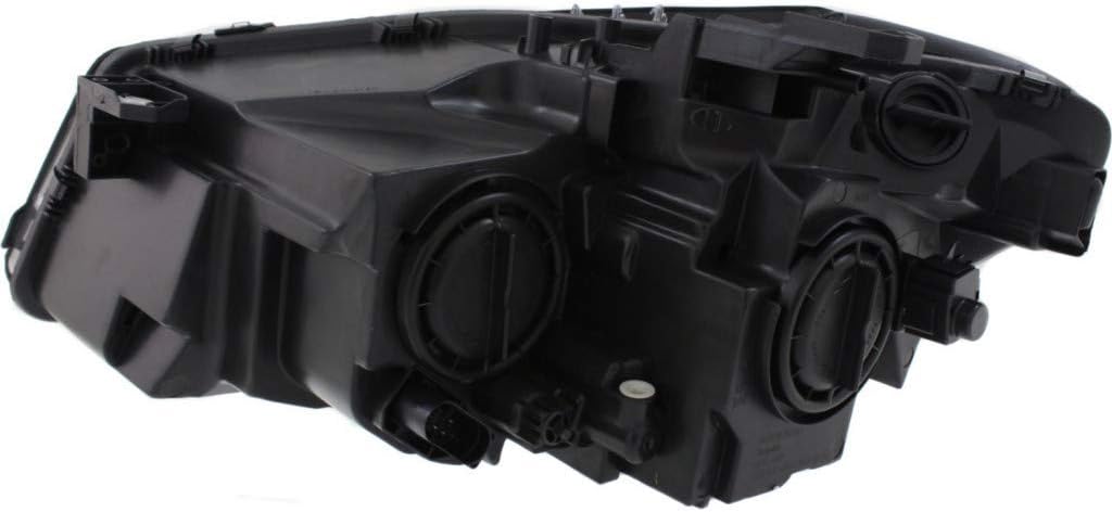 Passenger Side Headlight Assembly Black Housing E3931