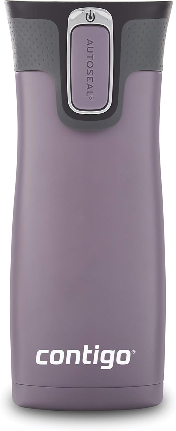 Stainless Steel Vacuum Travel Mugs with Spill-Proof Lids, 16oz H21015