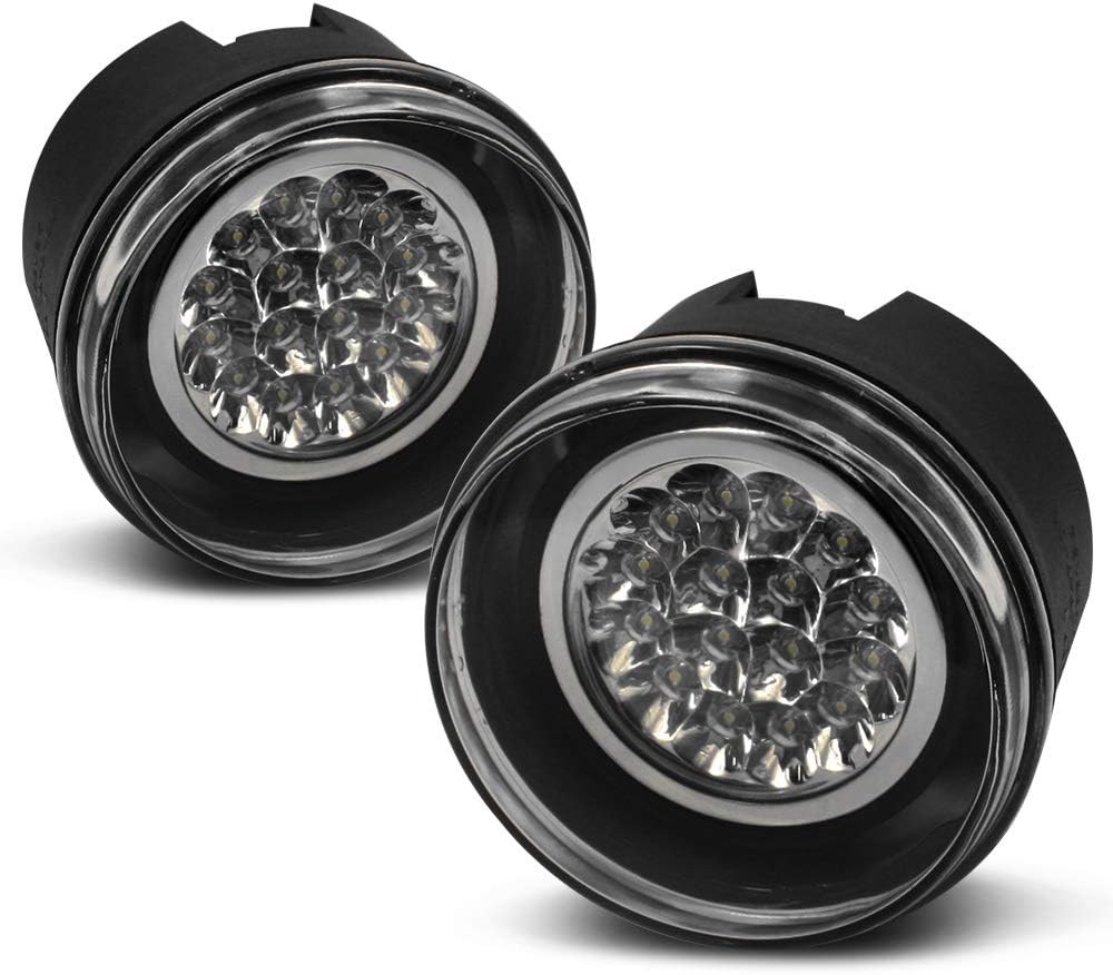 Full LED Fog Lights Lamps Assembly Driver+Passenger I730