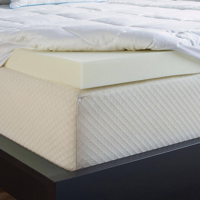 Full Memory Foam Mattress Topper with Outlast Cover C3607