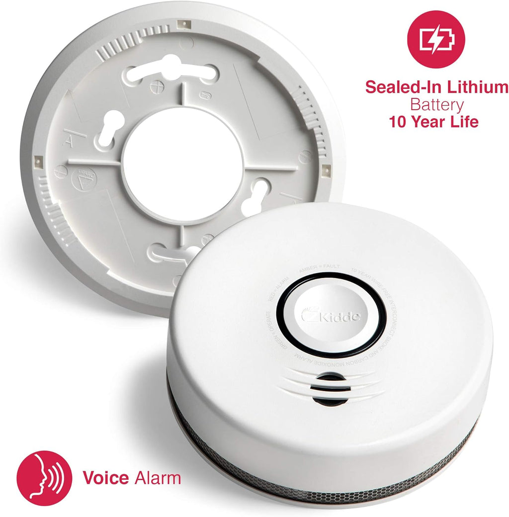 Lithium Battery Powered Combination Smoke & Carbon Monoxide Alarm U10638
