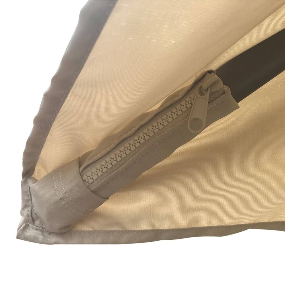 Brown Cantilever Umbrella with Cross Base H969838