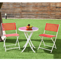 3 Piece Folding Bistro Patio Furniture Table Chairs Set L284822