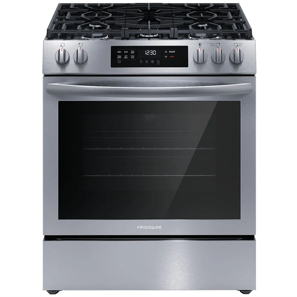 30 In. 5.1 Cu Ft. Stainless Steel Gas 5-Burner Range with Convection Bake P6816