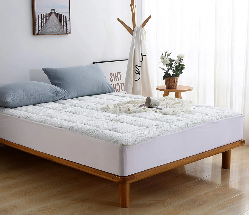 Green Full Bamboo Mattress Pad R143971