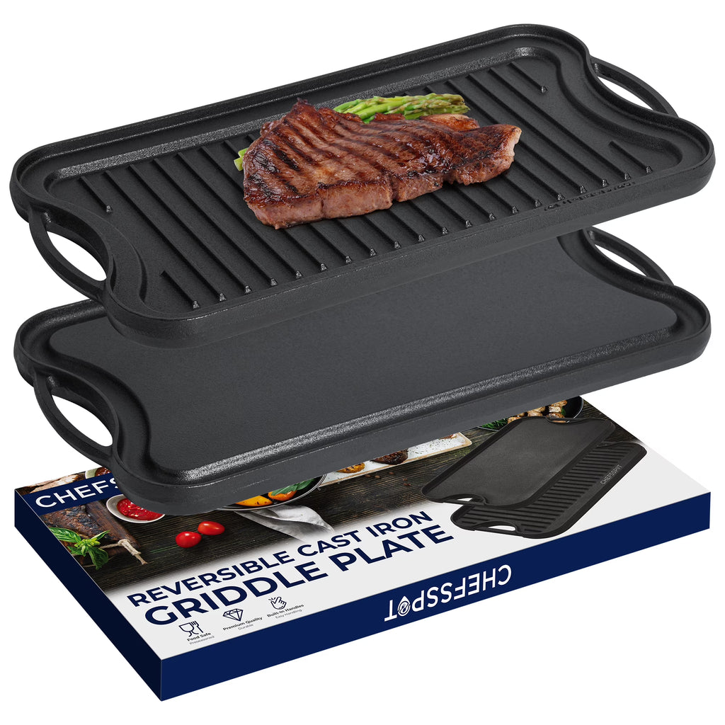 Preseasoned Cast Iron Reversible Griddle Plate Pan S198832