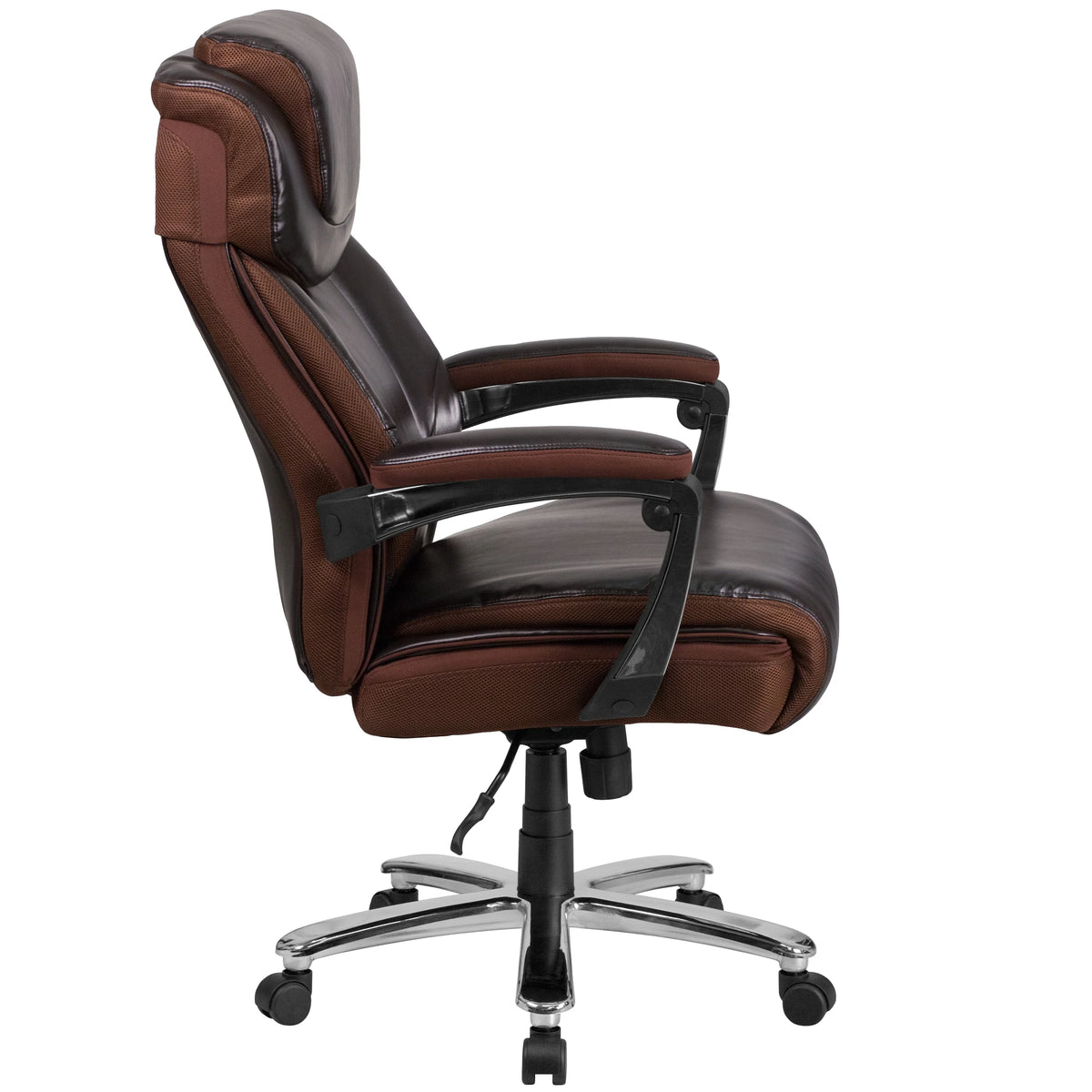 Brown LeatherSoft Ergonomic Office Chair with Headrest C5133