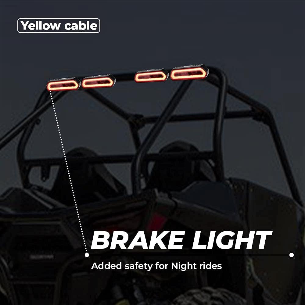UTV Chase LED Tail Light Brake Light Bar with 5 Modes Pack of 2 P7223