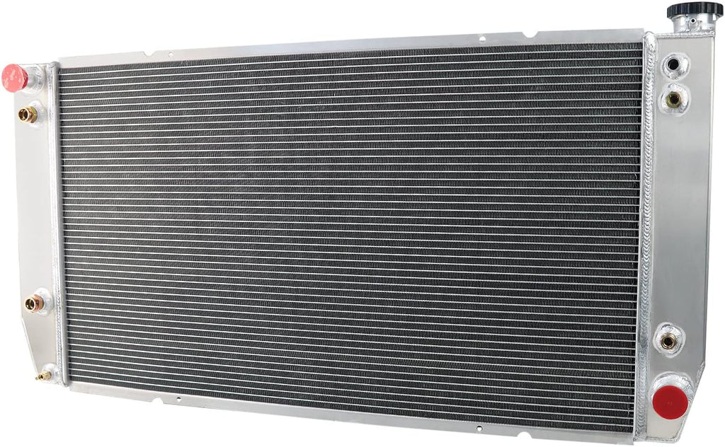 Aluminum Radiator 4 Row with Shroud Fan Relay Kit P470