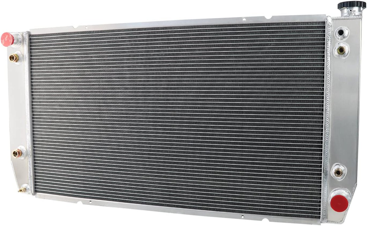 Aluminum Radiator 4 Row with Shroud Fan Relay Kit P470
