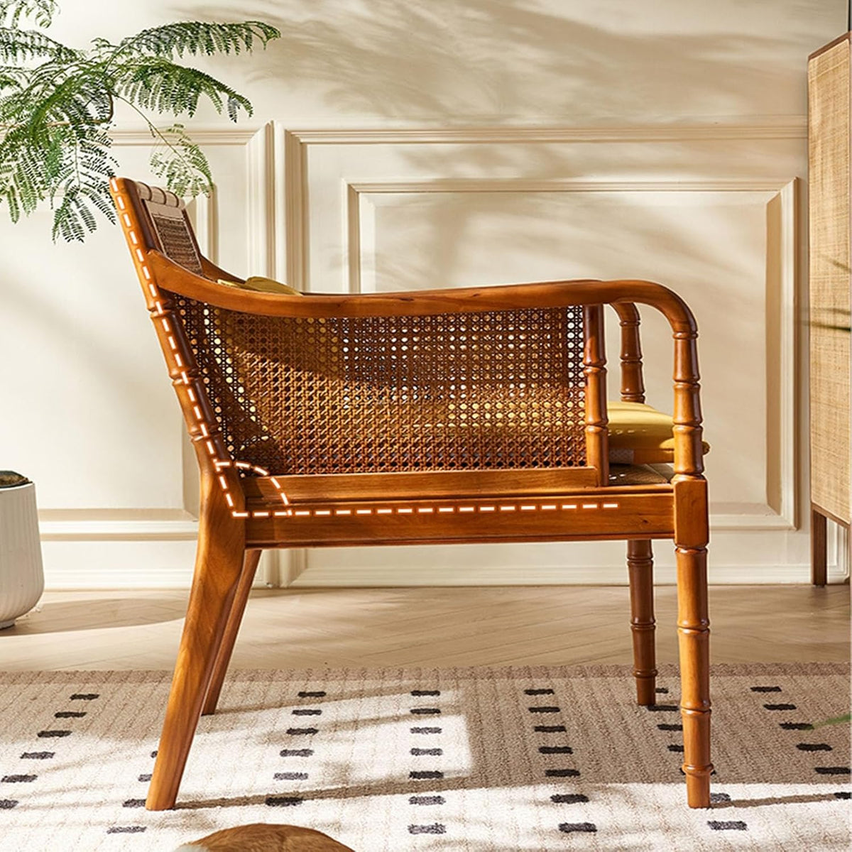 Wicker Rattan Chair T8377