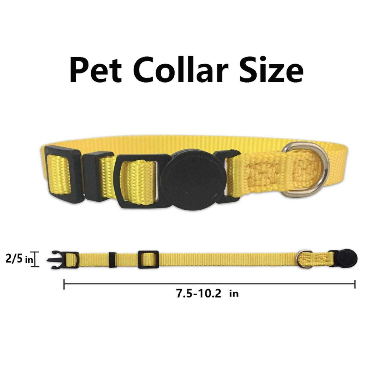 14PCS Soft Nylon Adjustable Breakaway Puppy ID Collar D3891