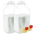 64 Oz Glass Milk Bottle with Lids, Pack of 2 S743842