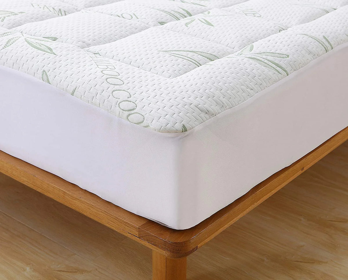 Green Full Bamboo Mattress Pad R143971