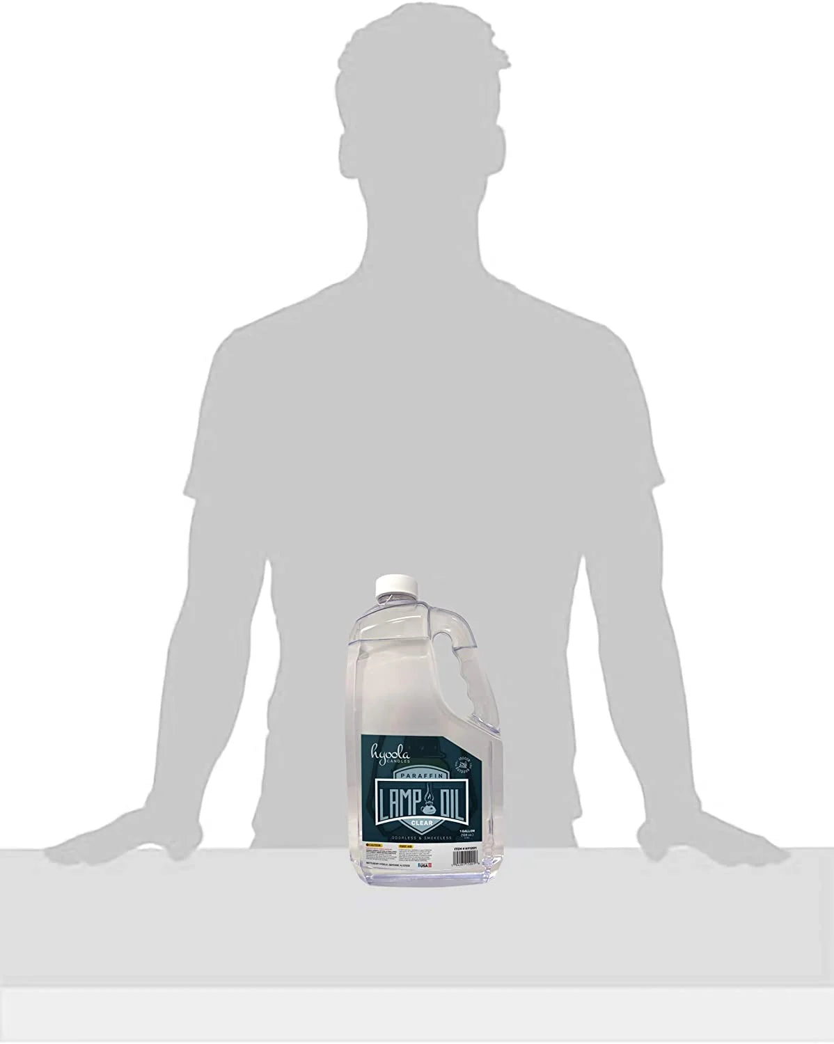 Clean Smokeless Liquid Paraffin Lamp Oil, Clear, 1 Gallon S81468