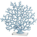 Aluminum Metal Coral Decorative Sculpture 19" x 3" x 21" Silver S923923