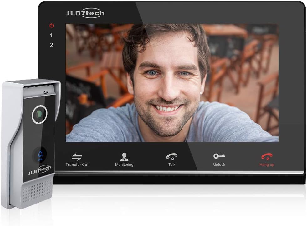 4-Wire Video Doorbell Intercom System with 7 LCD Monitor and IR Camera F70511