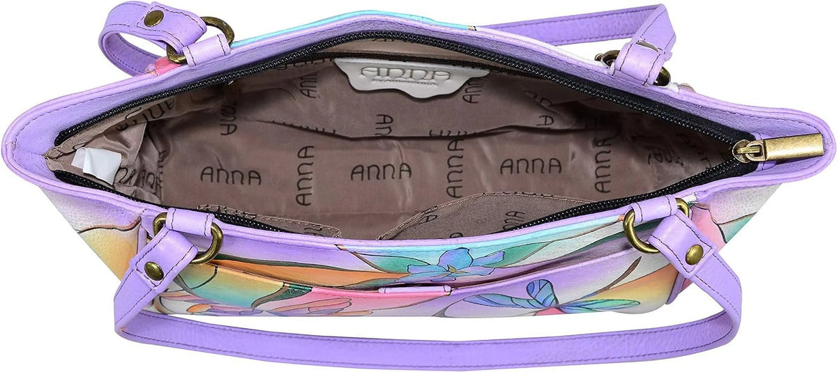 Genuine Leather Small Tote Handbag V42504