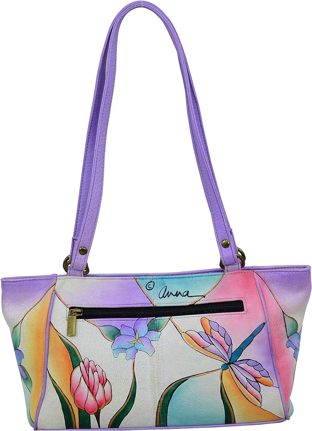 Genuine Leather Small Tote Handbag V42504