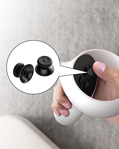 Thumbsticks Replacement for Oculus Quest 2 Controller (Black-2-in-1) Y355