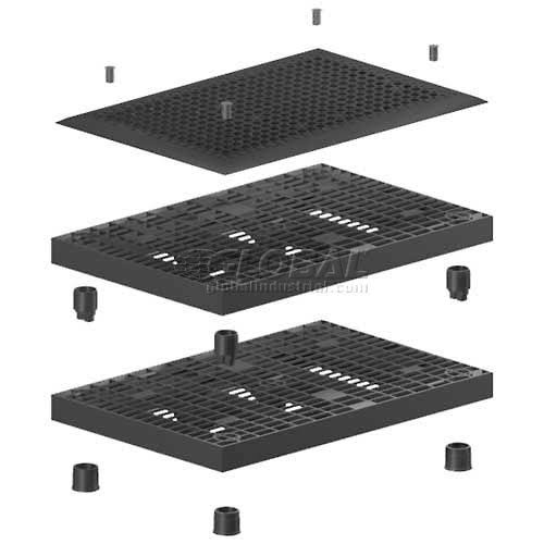 Anti-Fatigue Mat 7/8 Thick 3' x 3' Black B34315
