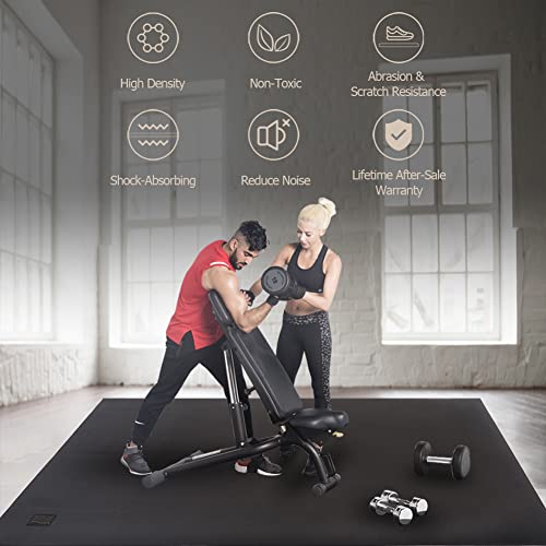 Extra Wide Large 7mm Thick Exercise Mat Z929078