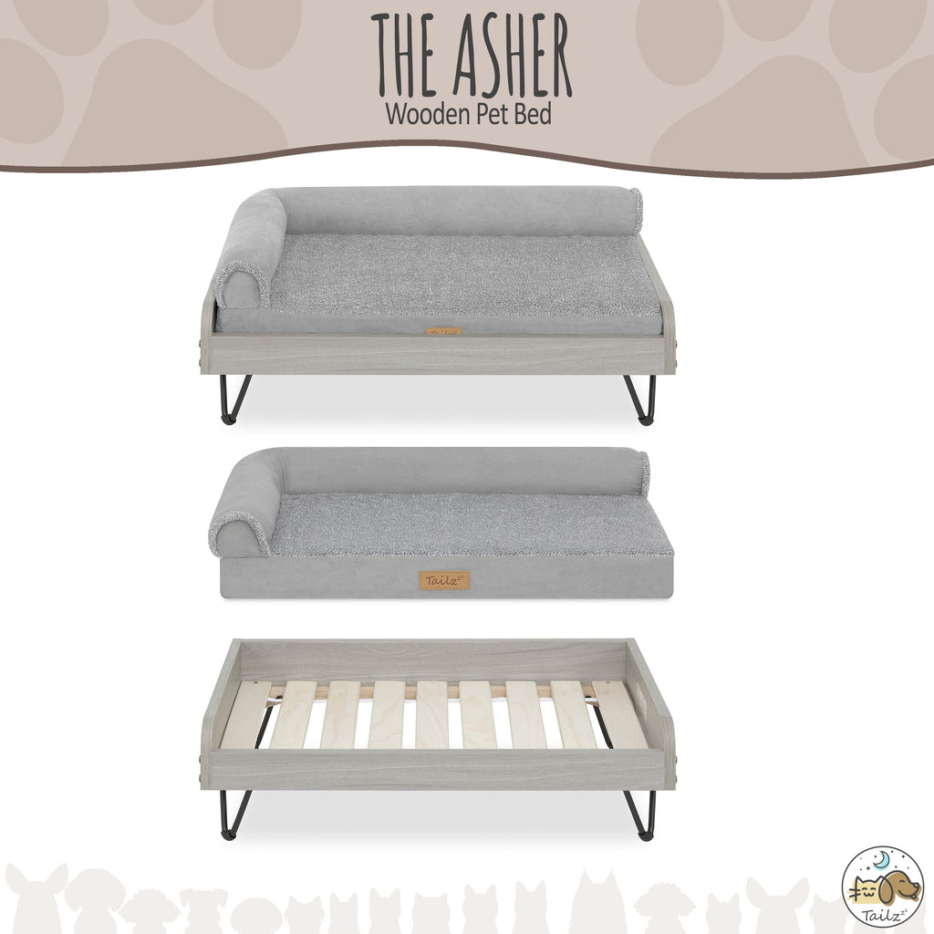 Wooden Pet Bed with Mattress B470888