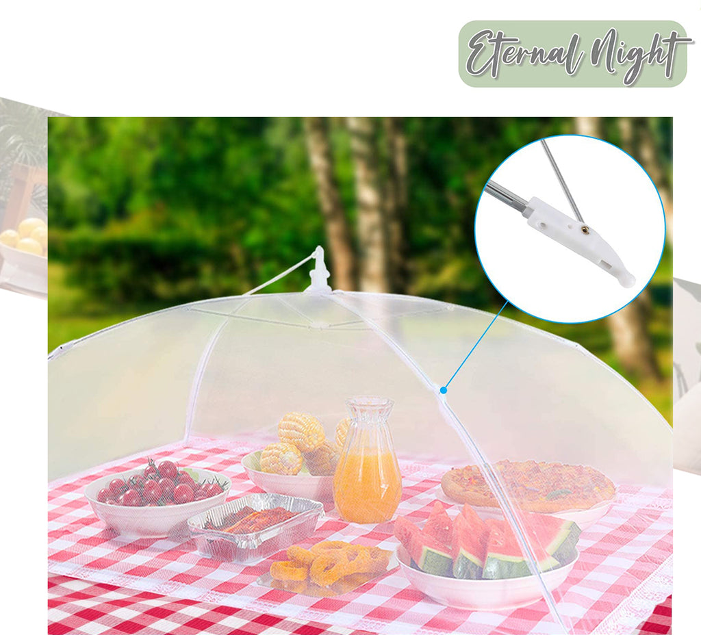 Food Cover Food Tent, 1 Extra Large (40"X24") & 4 Standard (17"X17") Mesh Food Covers N5248