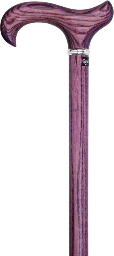 Vivid Purple Derby Walking Cane with Ash Wood Shaft E335