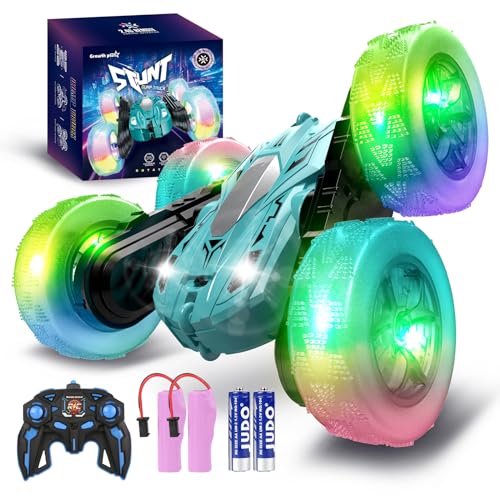 Yellow 360° Rotating 2.4Ghz Double-Sided Driving Stunt Car C4092