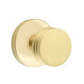 Satin Brass Privacy Door Knob with Disk Rose V61703