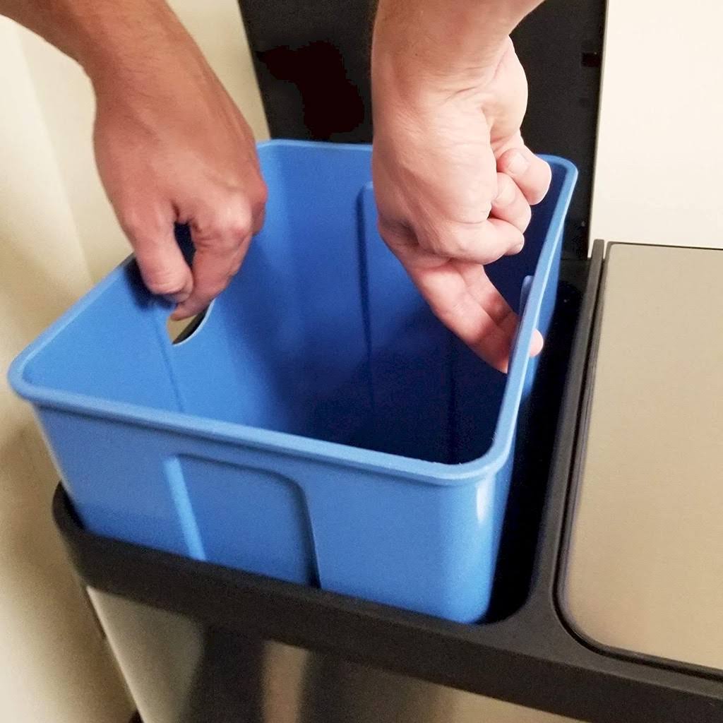 16 Gallon Stainless Steel Step Trash Can J571