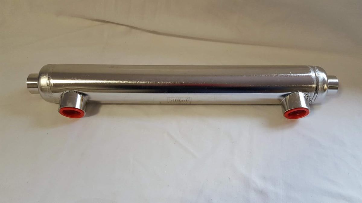 1,200,000 BTU Stainless Steel Tube & Shell Heat Exchanger Y990831