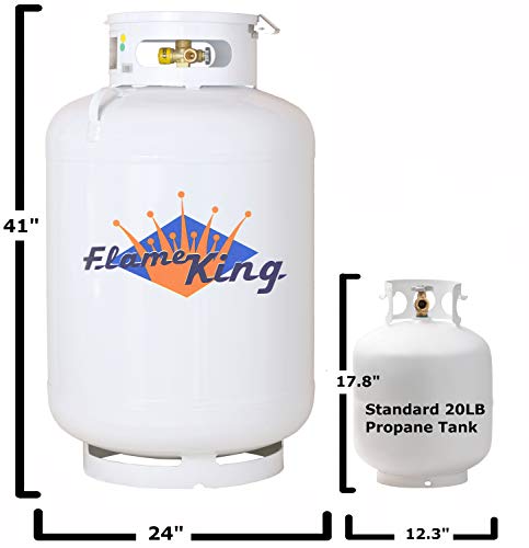 White 200 Pound ASME Propane Tank A30900