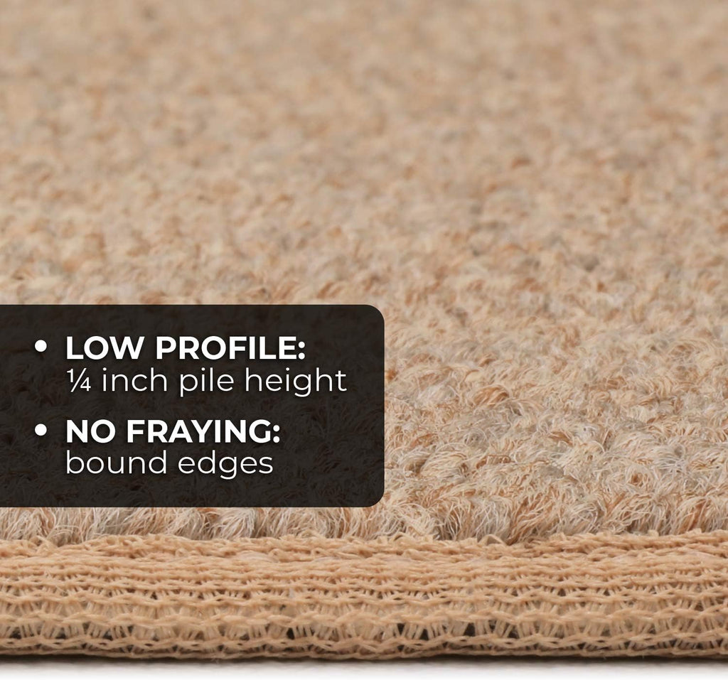 Pebble Beige 6 Feet X 36 Inches Skid-Resistant Carpet Runner V7441