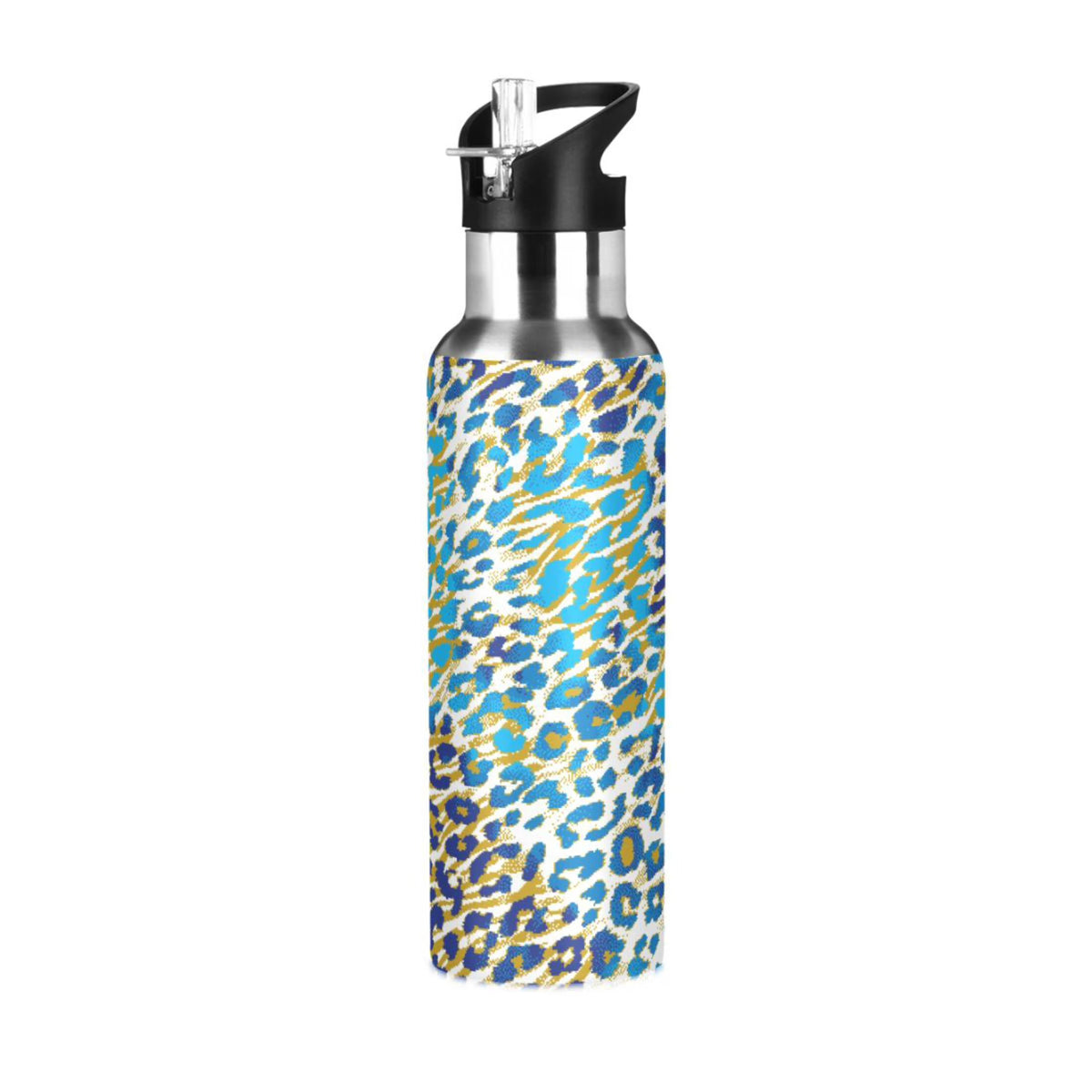 Green Brown Leopard Stainless Steel Vacuum Insulated Water Bottle 20 OZ C37007