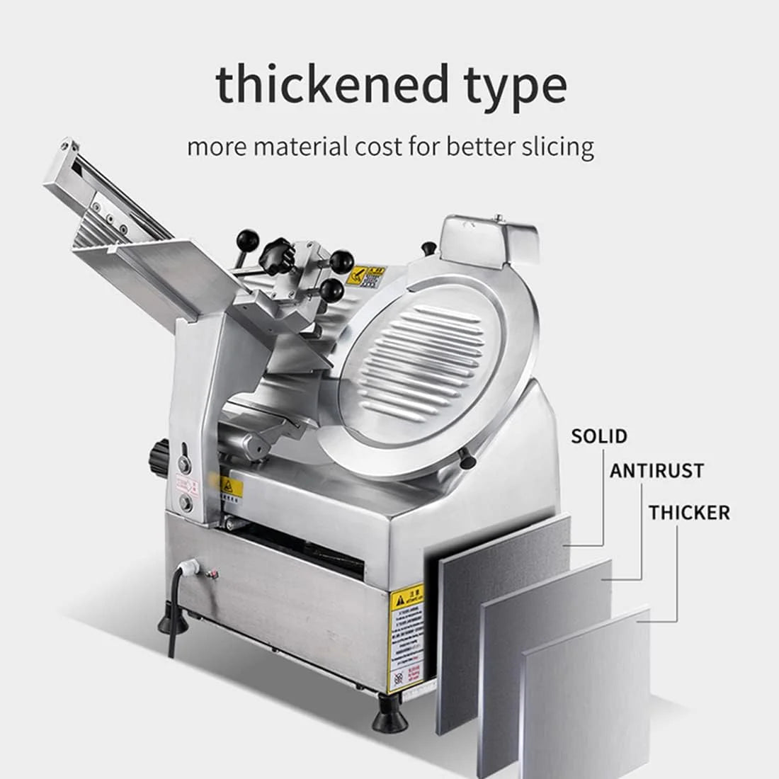 240W 10'' Blade Commercial Electric Meat Slicer U4451