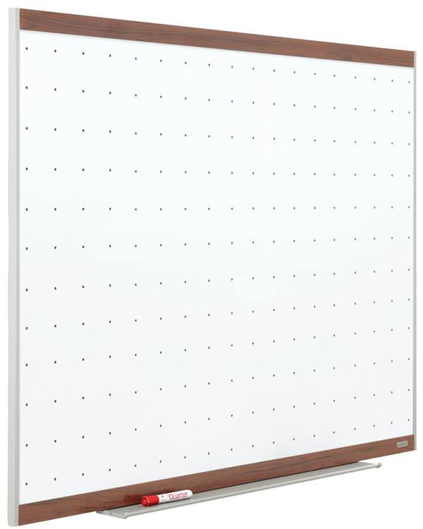 Mahogany Magnetic Whiteboard 4 x 3 Feet L38137