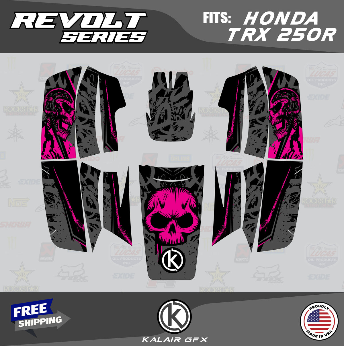 GFX Graphics Kit for Honda TRX250R X7959