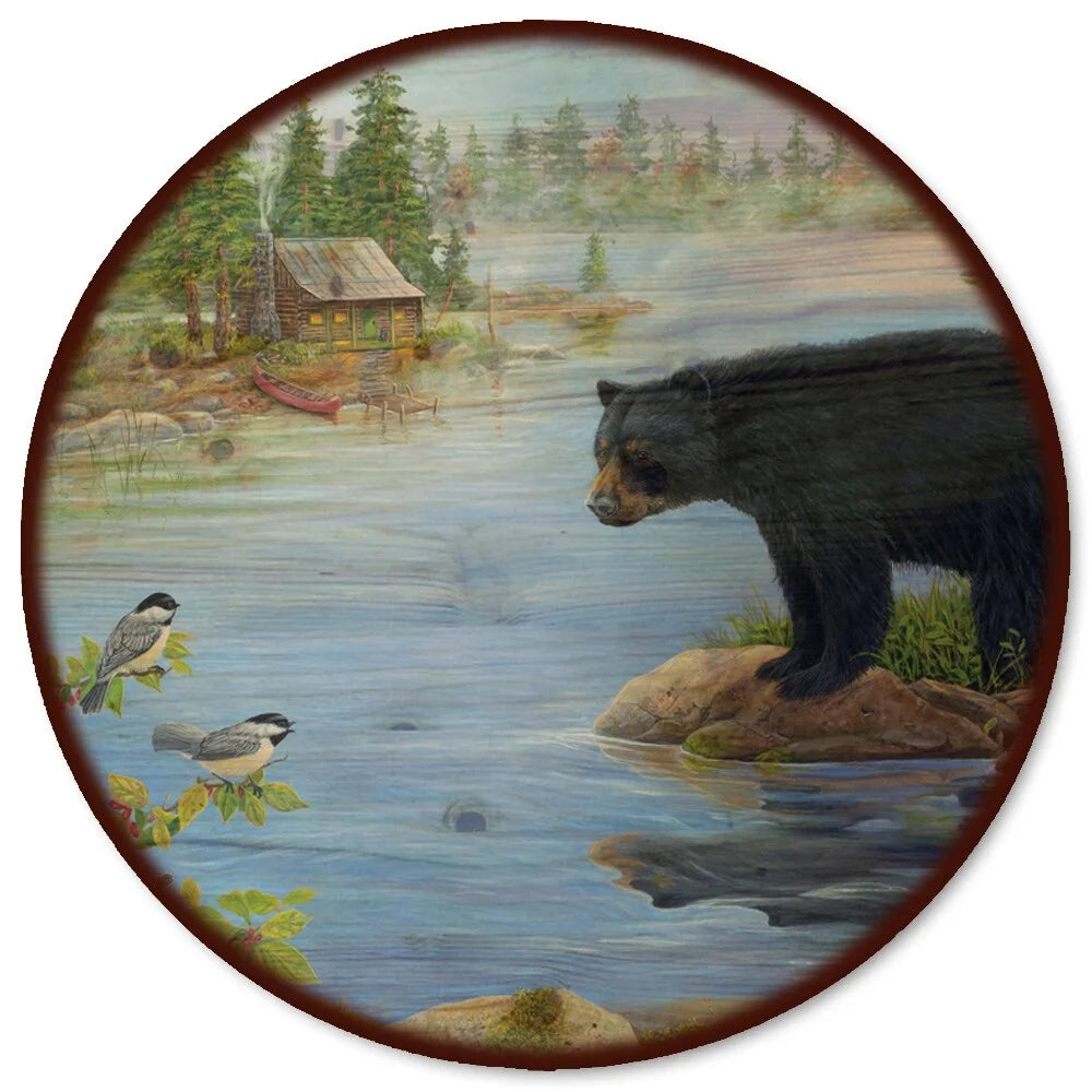 Wood Lazy Susan 18 x 18 W5727