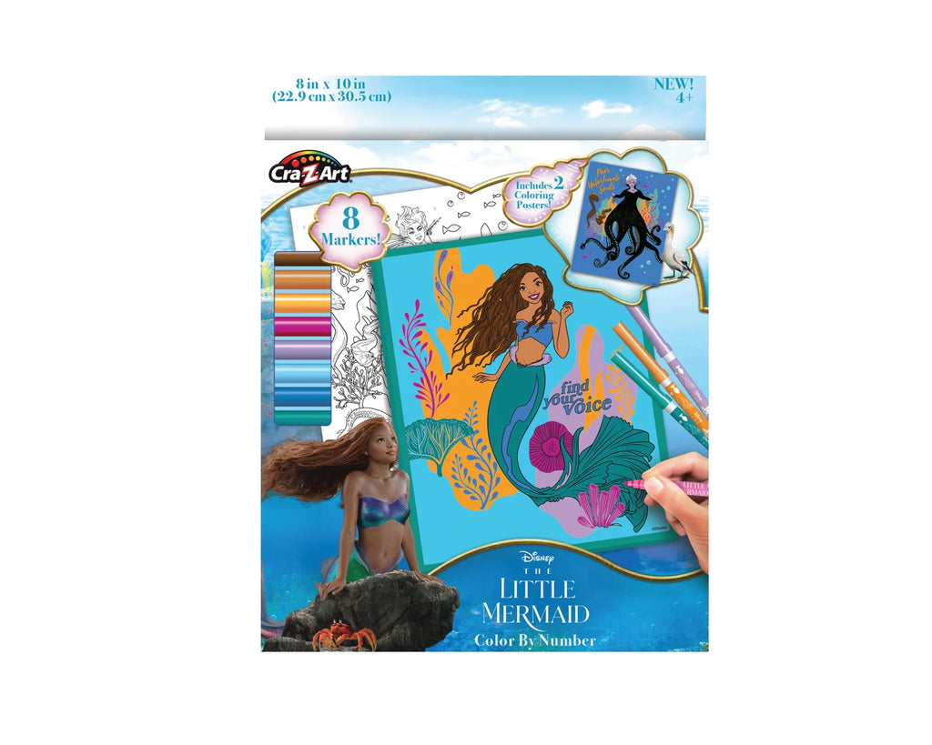 Disney Little Mermaid Color by Number Coloring Set U425249