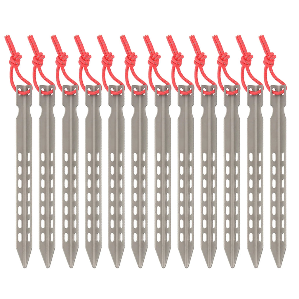 Windproof 6/8/12 V-shaped Alloy Tent Stakes V8514