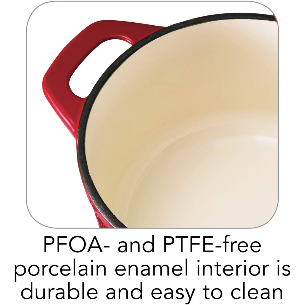 Enameled Cast Iron 5.5 Quart Round Dutch Oven M522