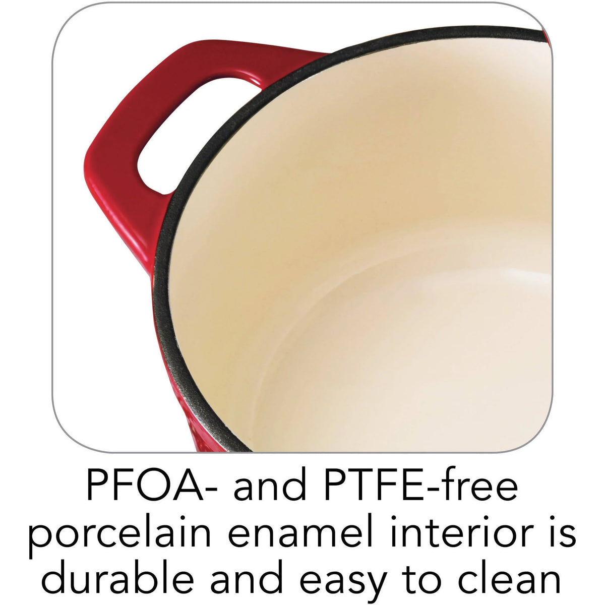 Enameled Cast Iron 5.5 Quart Round Dutch Oven M522