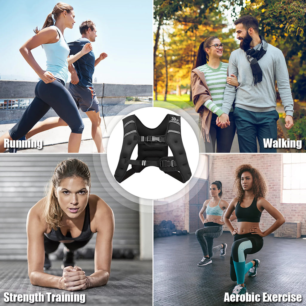 30LBS Adjustable Weighted Vest P3277