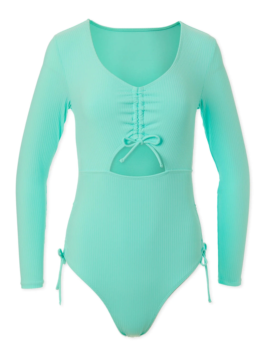 Aqua One Piece Swimsuit with Long Sleeves F4069