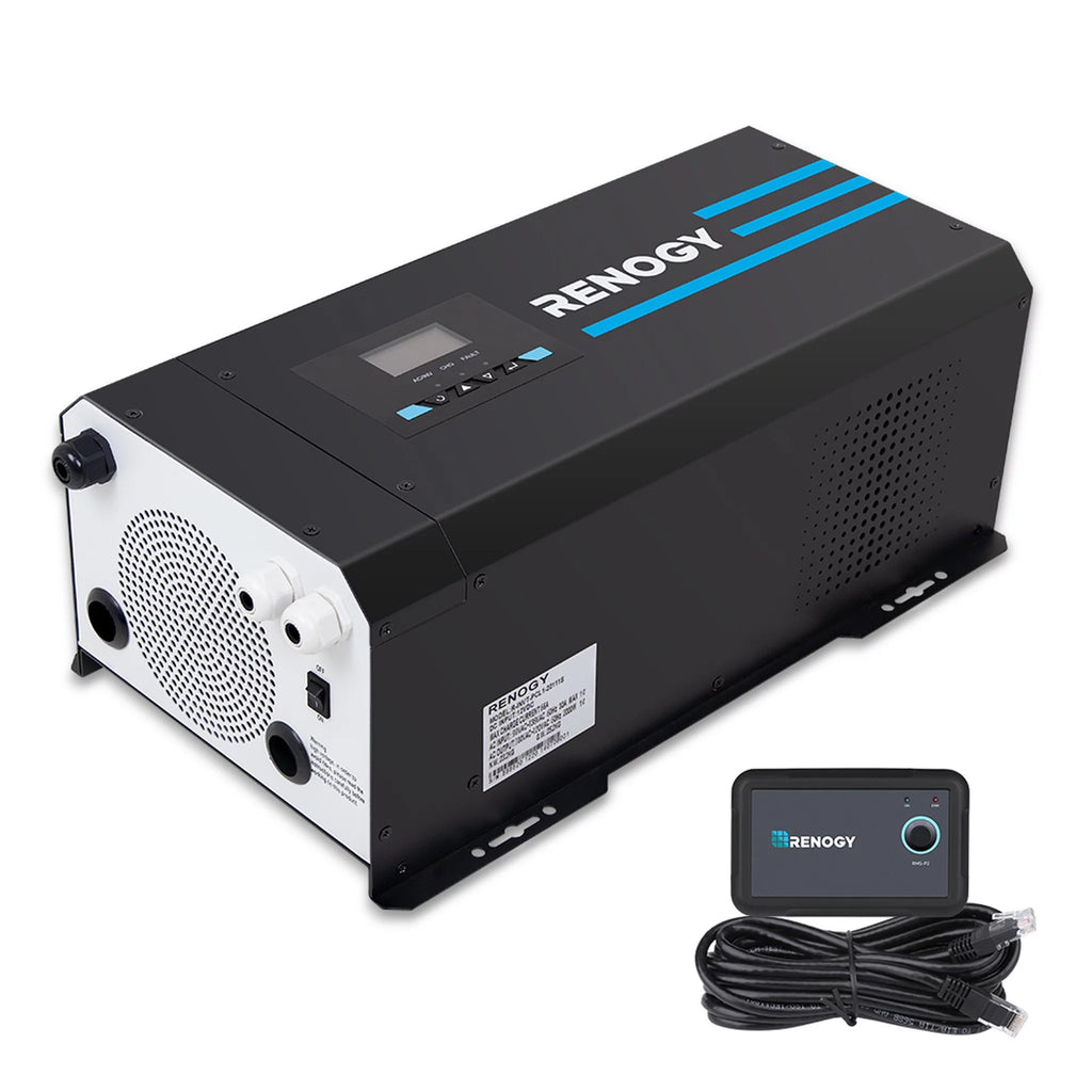 2000W Pure Sine Wave Inverter Charger 12V DC to 120V AC F6966