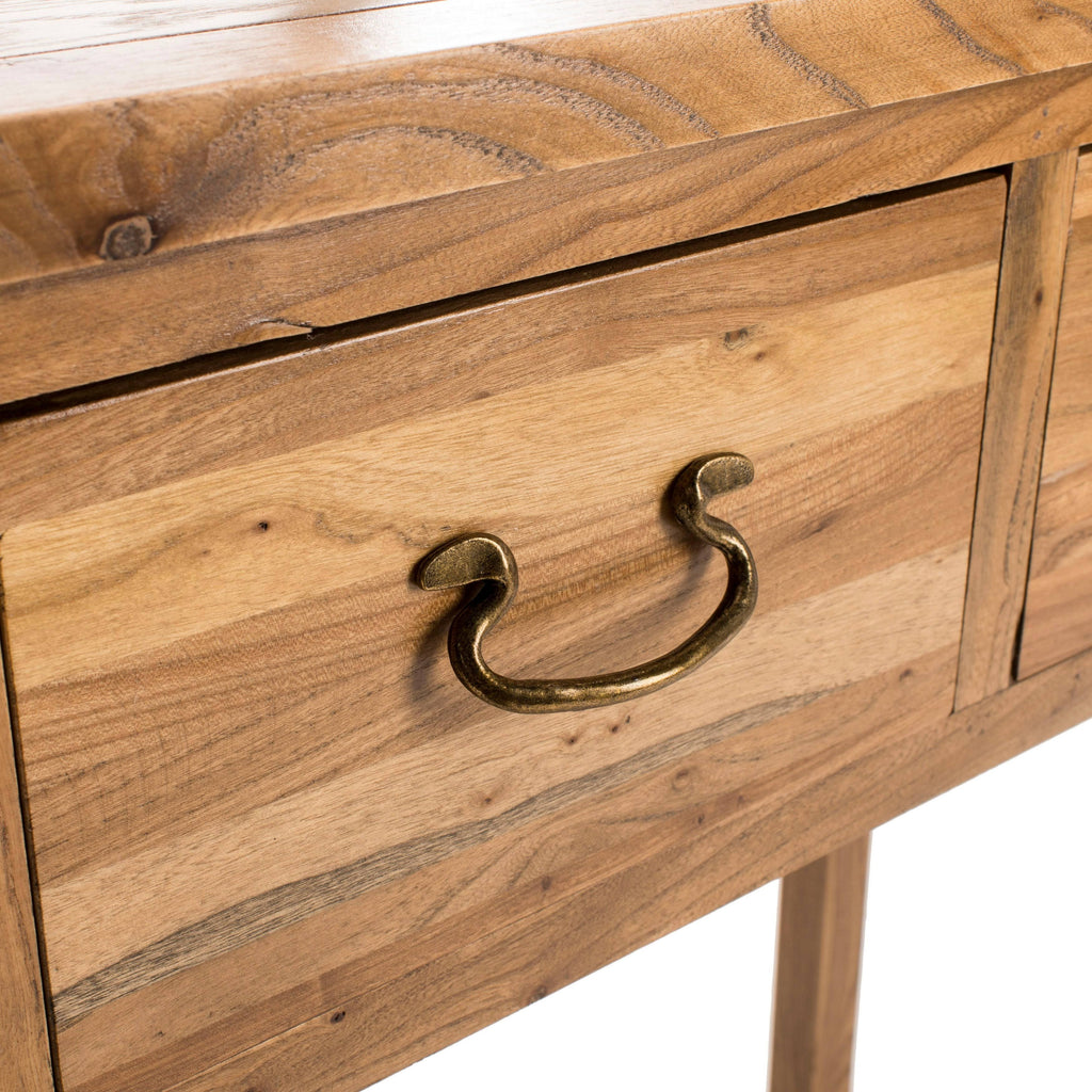 Oak Console with Storage Drawers A66221
