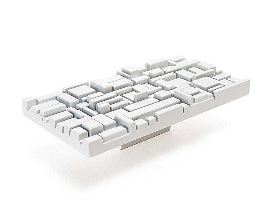 White Rectangular Cabinet Pull H117062